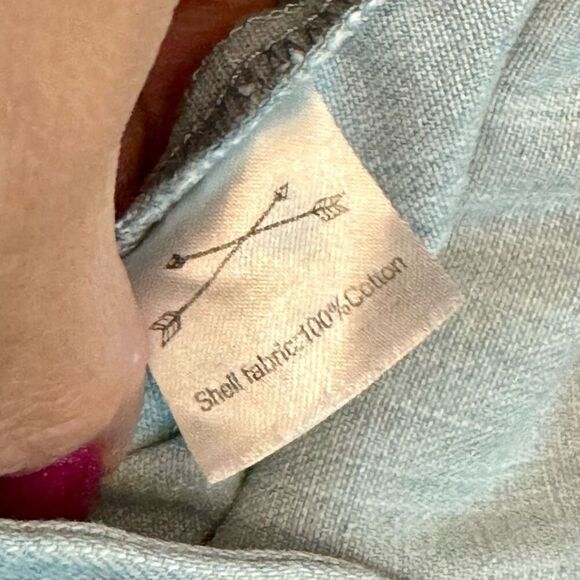 Rylee & Cru Women's Utility Jumpsuit Denim Washed Denim Medium - Picture 8 of 15